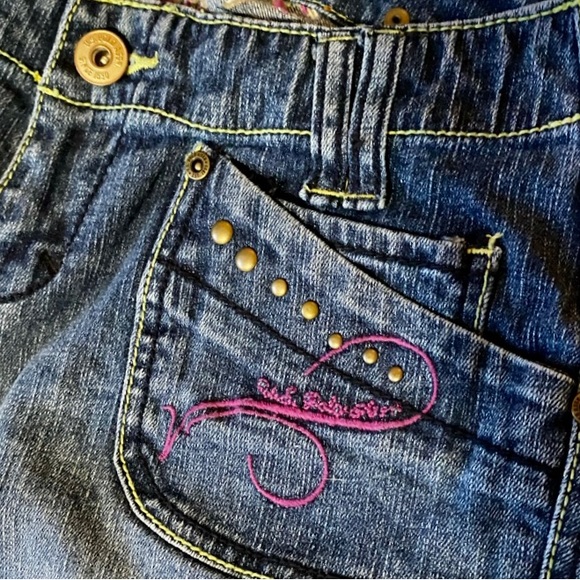 US Polo Assn Women’s Jeans with Color full Embroidery size 5/6 - Picture 8 of 9